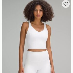 Lululemon alignment White V-Neck Crop Top